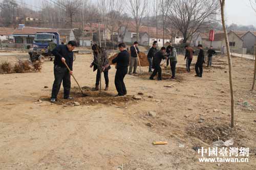 市臺(tái)辦機(jī)關(guān)組織義務(wù)植樹活動(dòng)