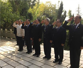 兩岸黃埔人士共祭抗日名將戴安瀾將軍活動(dòng)在貴陽(yáng)舉行