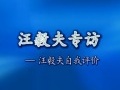 專訪——汪毅夫自我評價