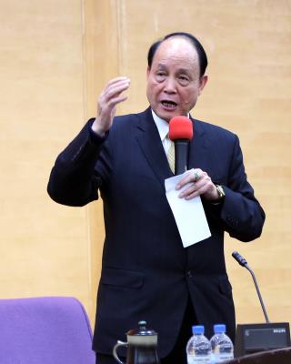 臺灣海基會董事長林中森談兩岸 盼學(xué)子更深入認(rèn)識(圖)