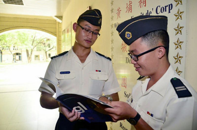 臺陸軍軍官學校學生陳慈裕高中畢業(yè)即立志報考美國西點軍校