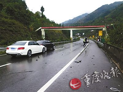 3輛豪車高速避讓流浪狗發(fā)生連環(huán)車禍損失十多萬