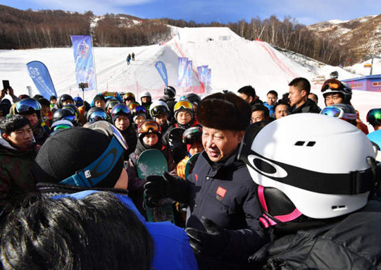 習(xí)近平總書記看望冰雪健兒引起熱烈反響